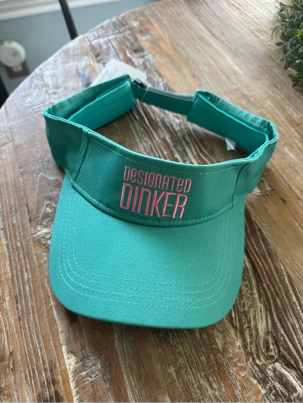 Designated Dinker pickleball Teal Sun Visor